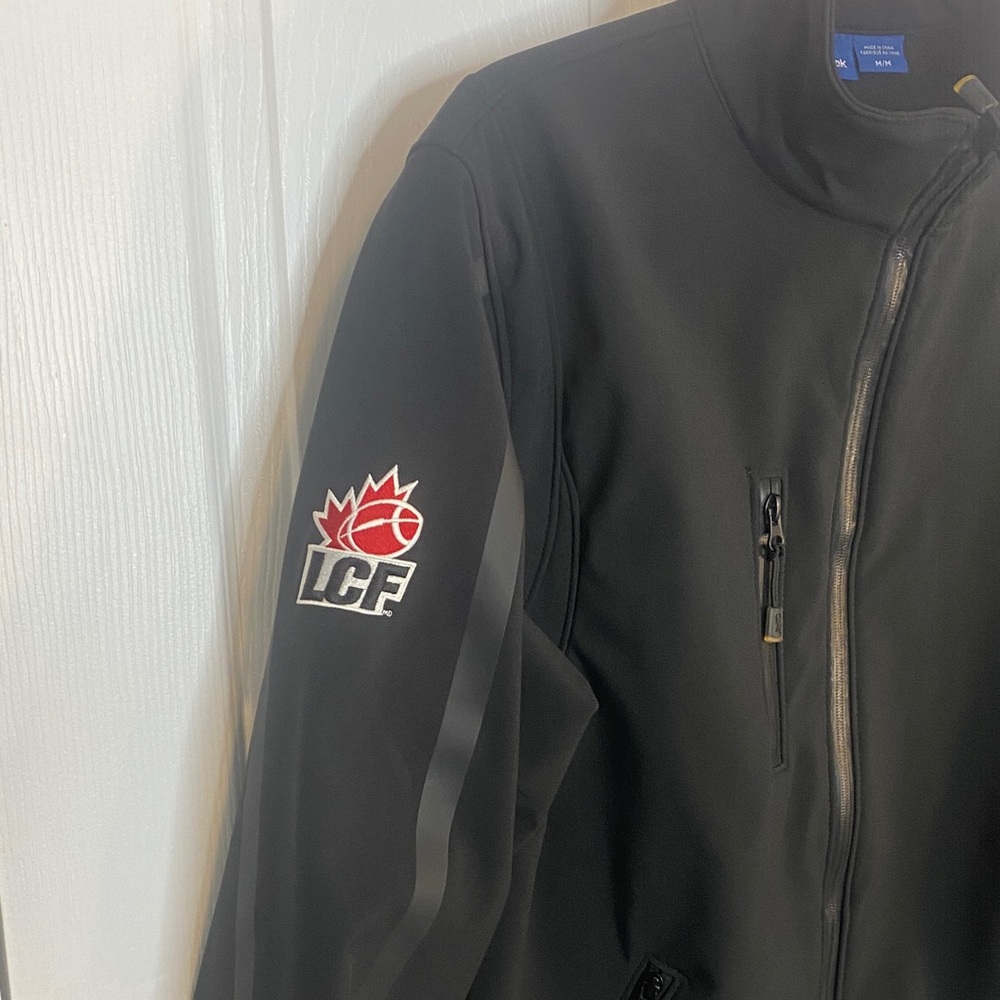 Reebok Black CFL Logo Performance Zip Jacket Men's M - Picture 4 of 16
